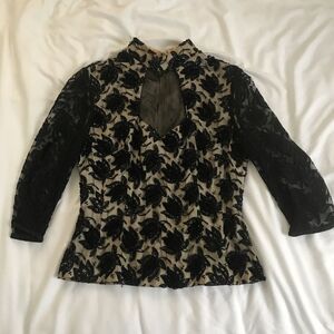 VINTAGE hand beaded blouse